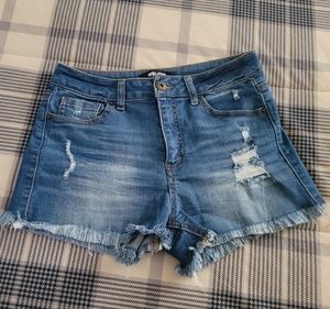 Wax Denim Shorts